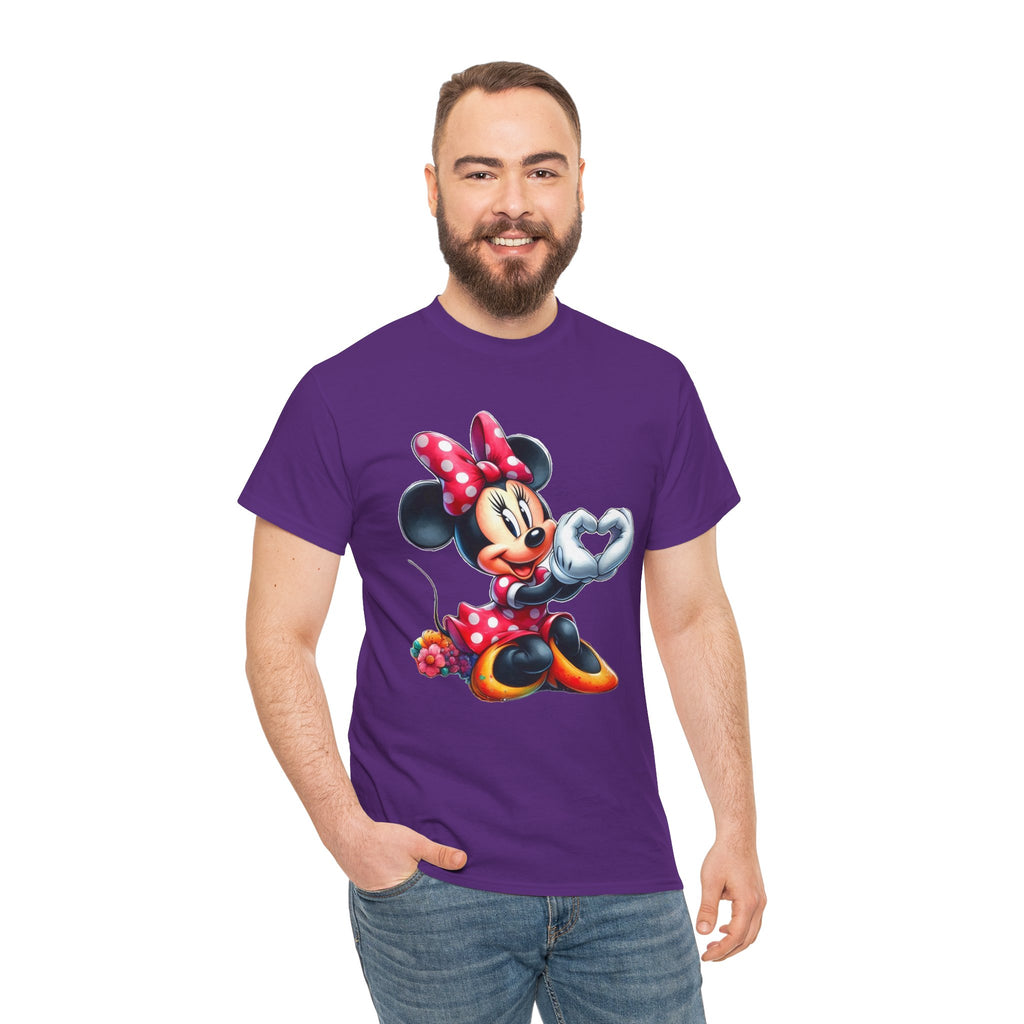 Minnie Mouse Character Heart Graphic Tee