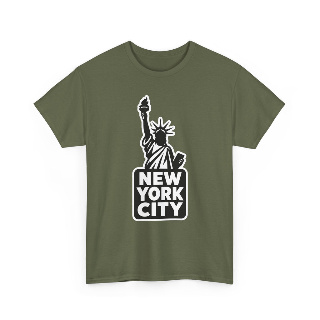 New York City Statue of Liberty Graphic Cotton T-Shirt / Tee