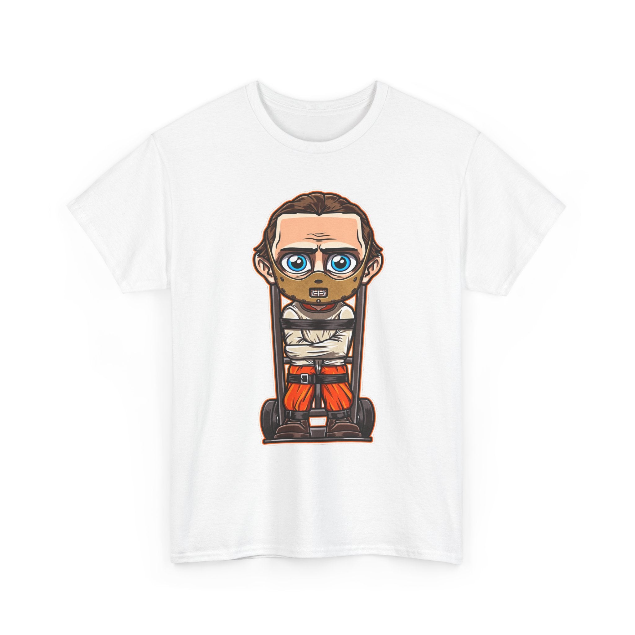 Chibi Prisoner Character Tee — Cute Cartoon Inmate Graphic T-Shirt