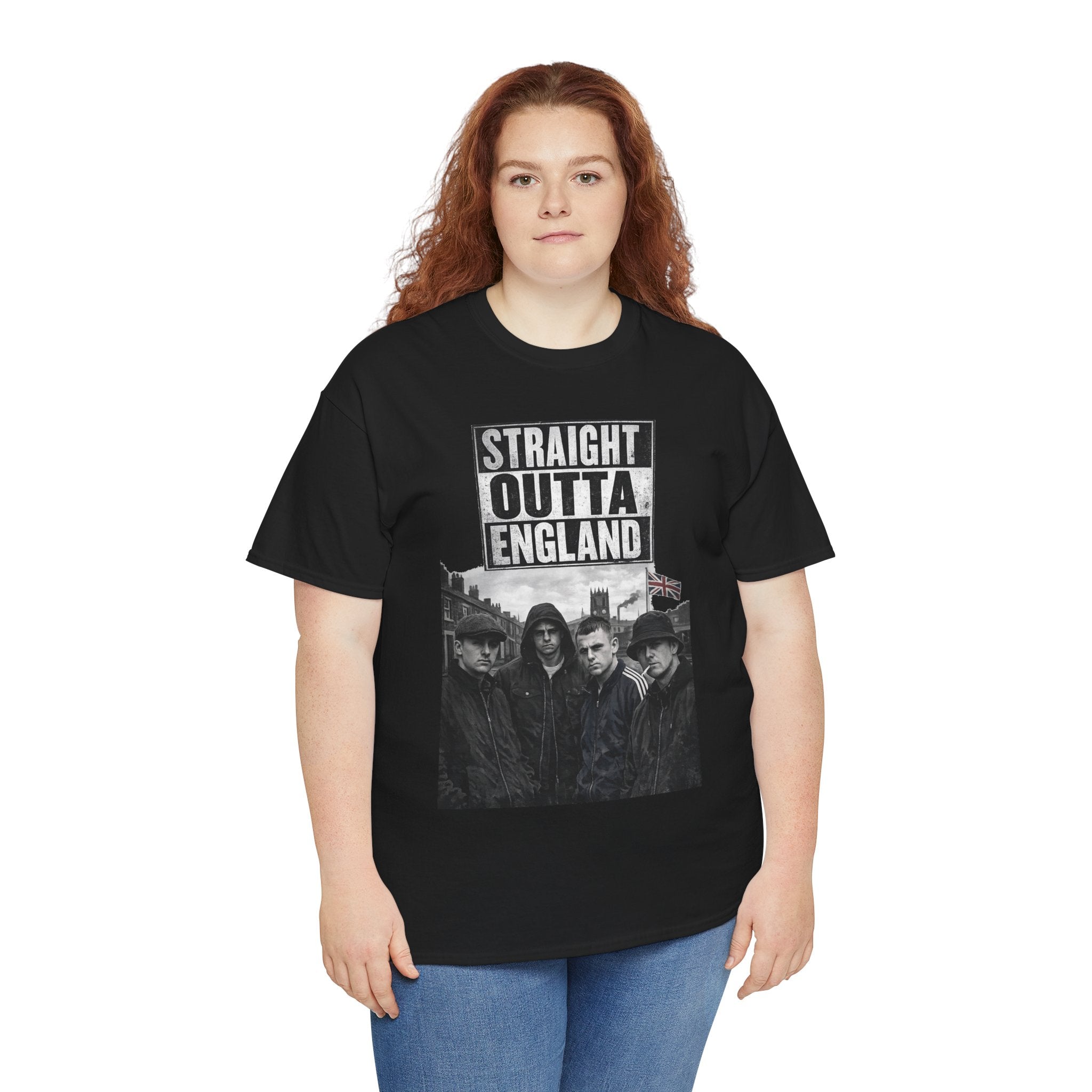 Straight Outta England T-Shirt — Retro Band Photo Tee