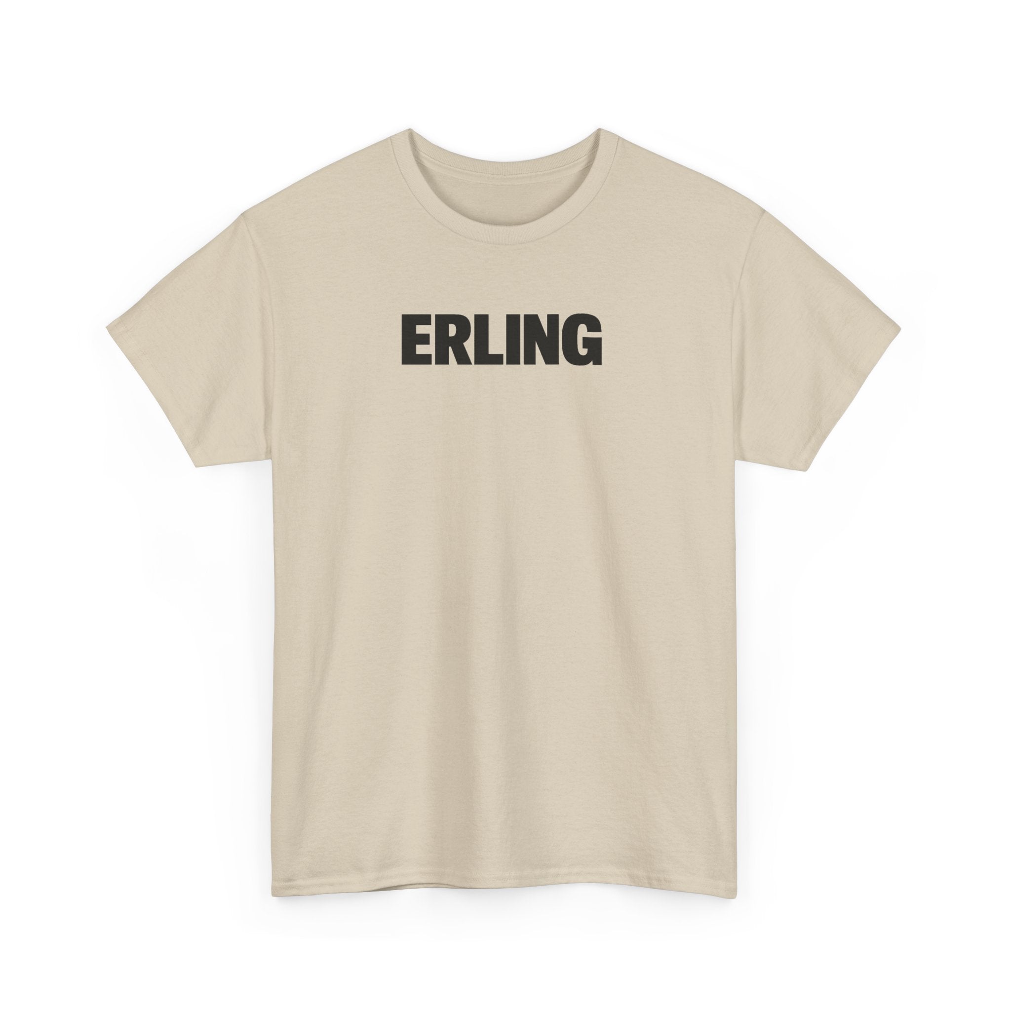 Erling Haaland Name Tee — Minimalist White Graphic T-Shirt