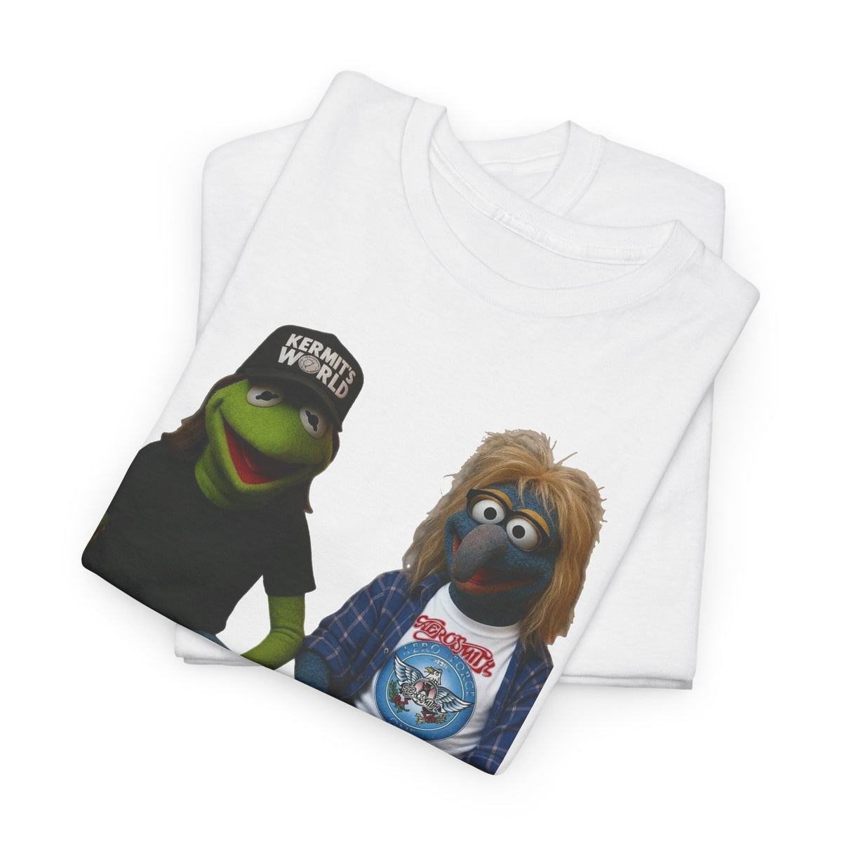 Kermit & Gonzo Waynes World Inspired Character Graphic T-Shirt