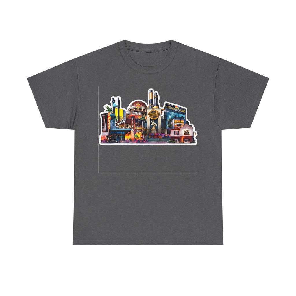 Universal Orlando Skyline T-Shirt — Neon Strip Casino Cityscape Tee