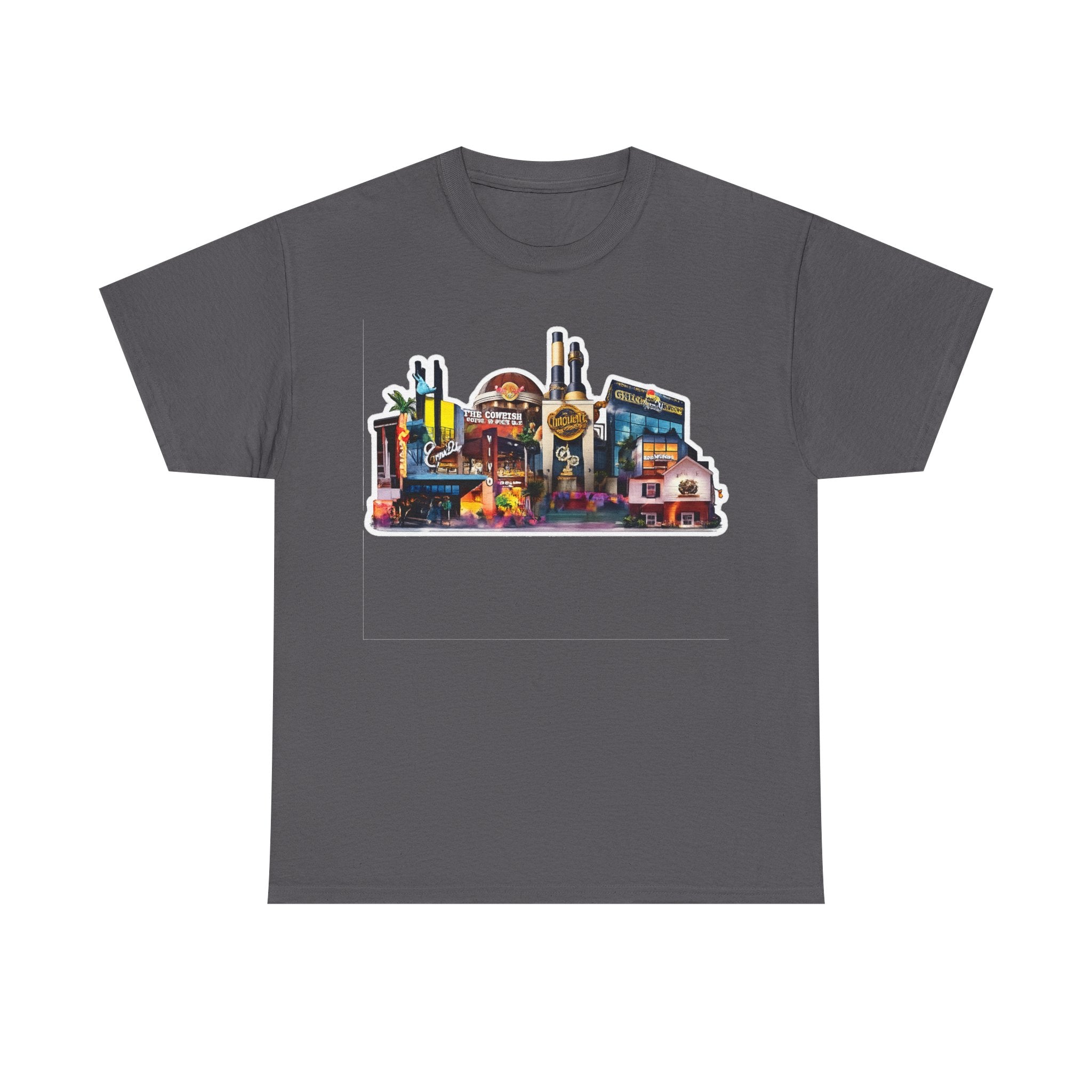 Universal Orlando Skyline T-Shirt — Neon Strip Casino Cityscape Tee