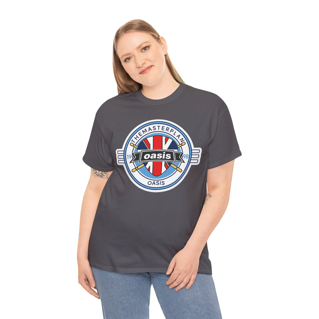 Oasis Union Jack Band Tee – Retro Rock Logo T-Shirt
