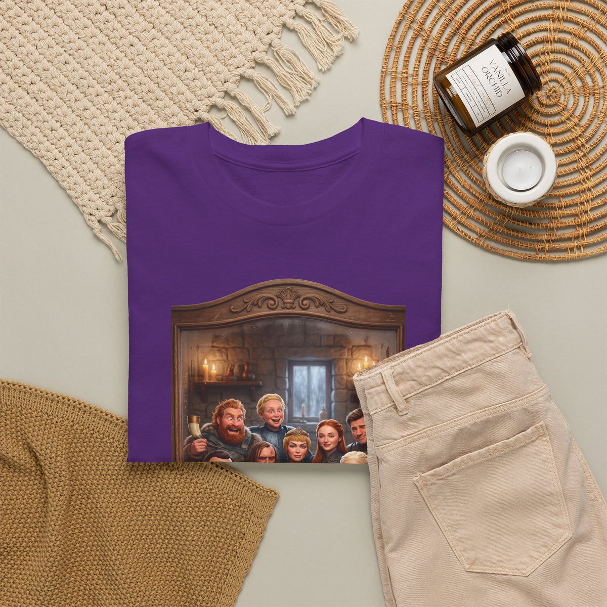 Game of Thrones Cast Portrait Inspired Cotton T-Shirt