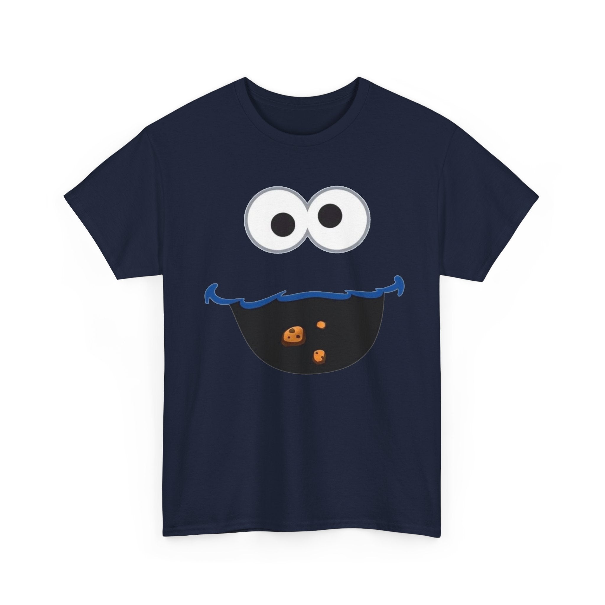 Cookie Monster Face Inspired Tee — Kids & Adults Funny Sesame Street Shirt