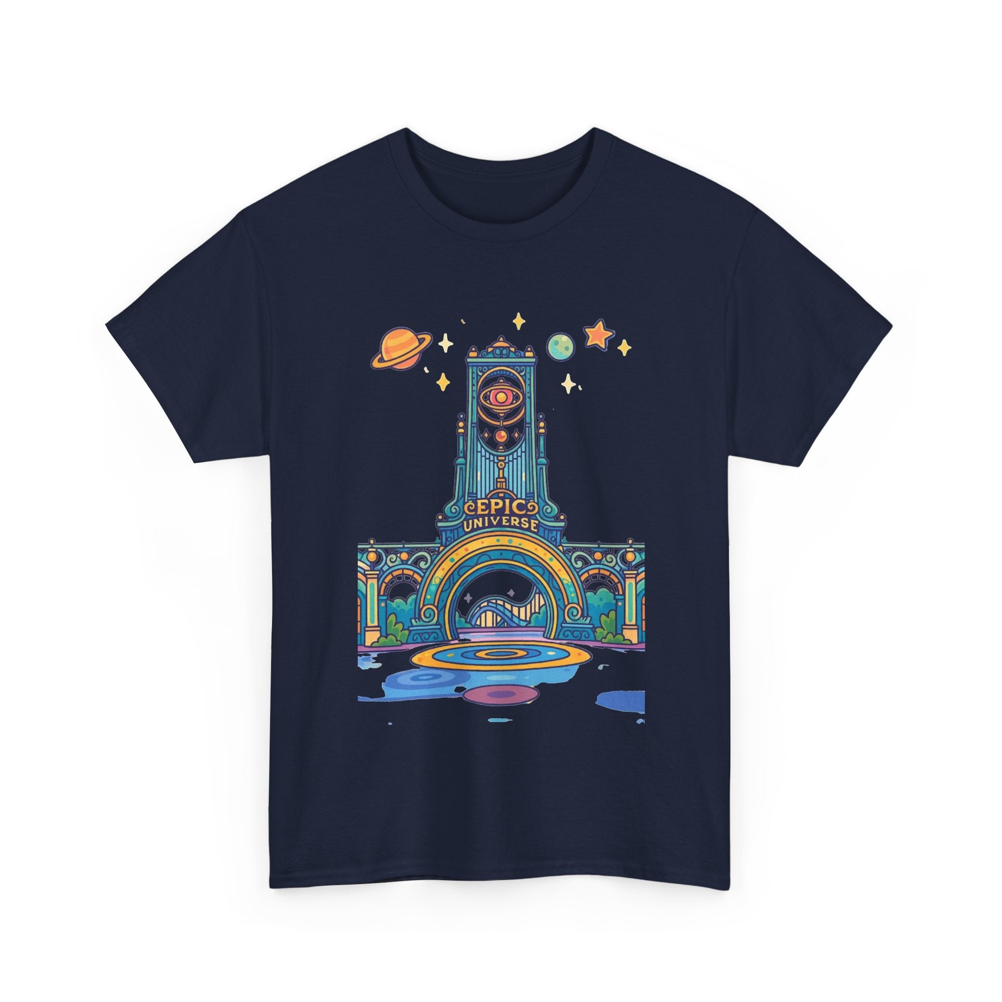 Universal Studios Family Vacation T-Shirt — Retro Space Theater Graphic Tee