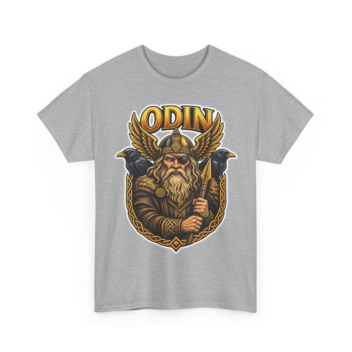 Odin Viking Cotton T-Shirt — Norse God Graphic Tee
