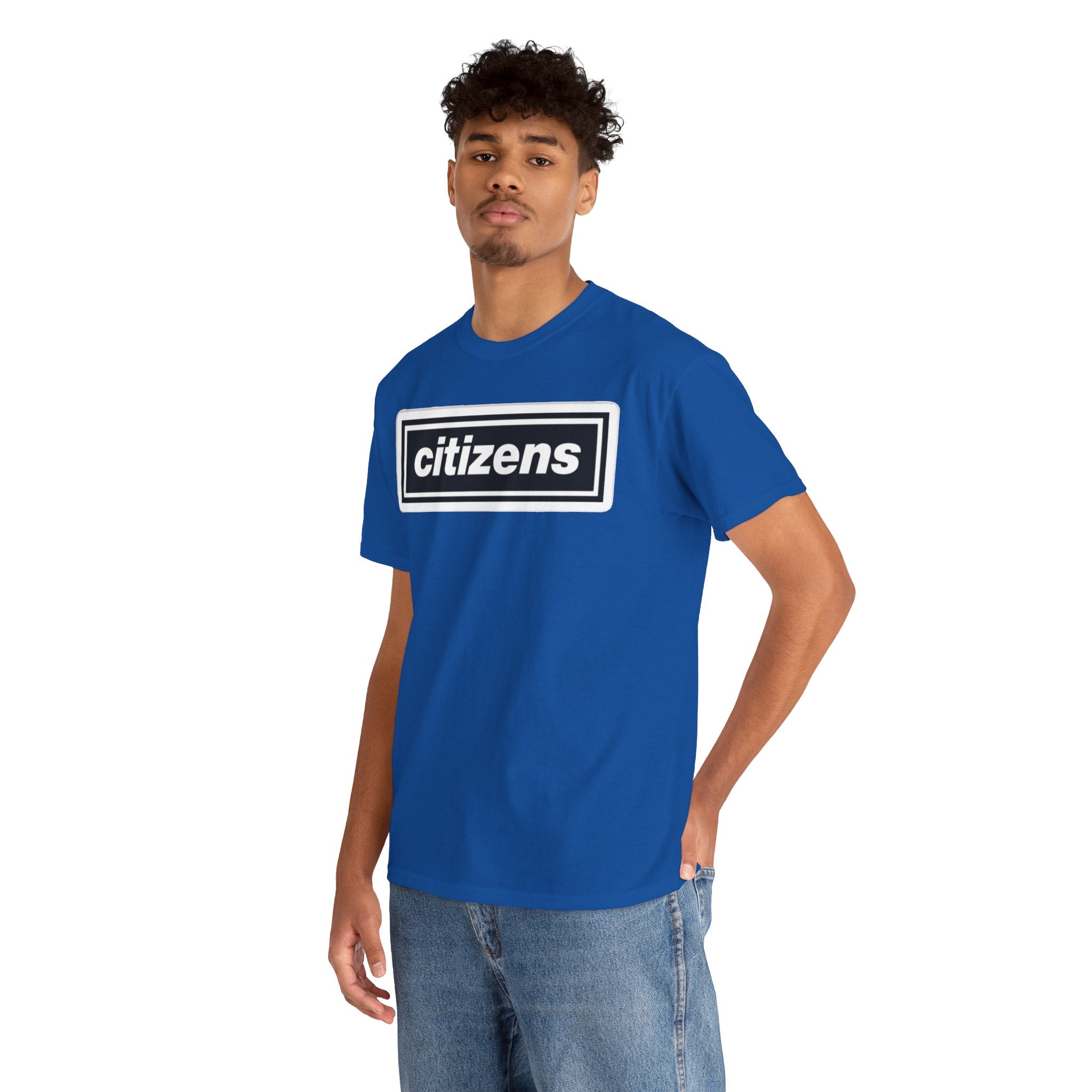 Citizens Manchester City Logo T-Shirt — Minimal Retro Box-Logo Tee