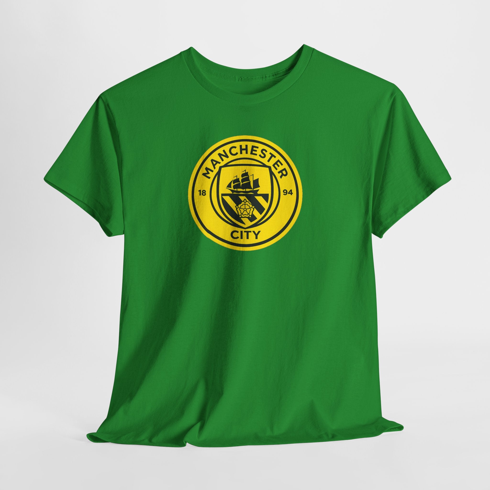 Manchester City Yellow Crest T-Shirt