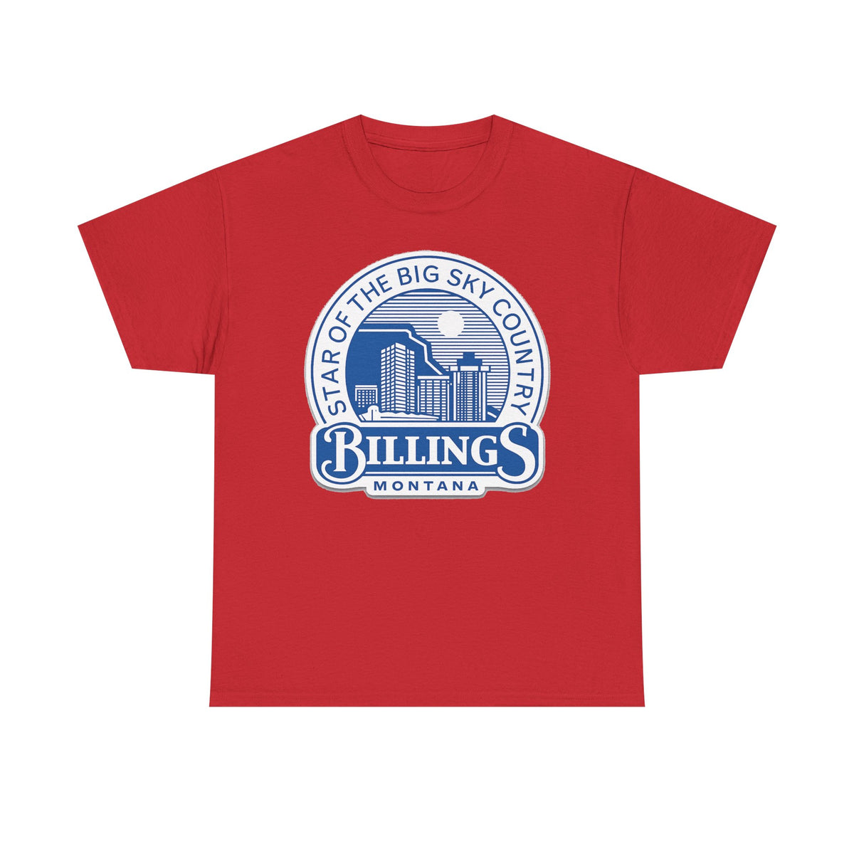 Billings Montana Tee — "Star of the Big Sky Country" Retro City Skyline T-Shirt