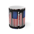USA Freedom Flag Ceramic Mug — Patriotic USA Coffee Cup (11oz & 15oz)
