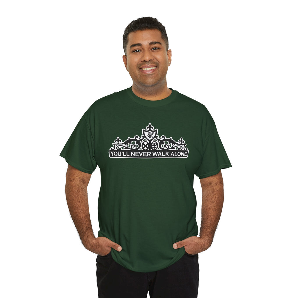 You'll Never Walk Alone T‑Shirt — Liverpool FC Crest Cotton Tee
