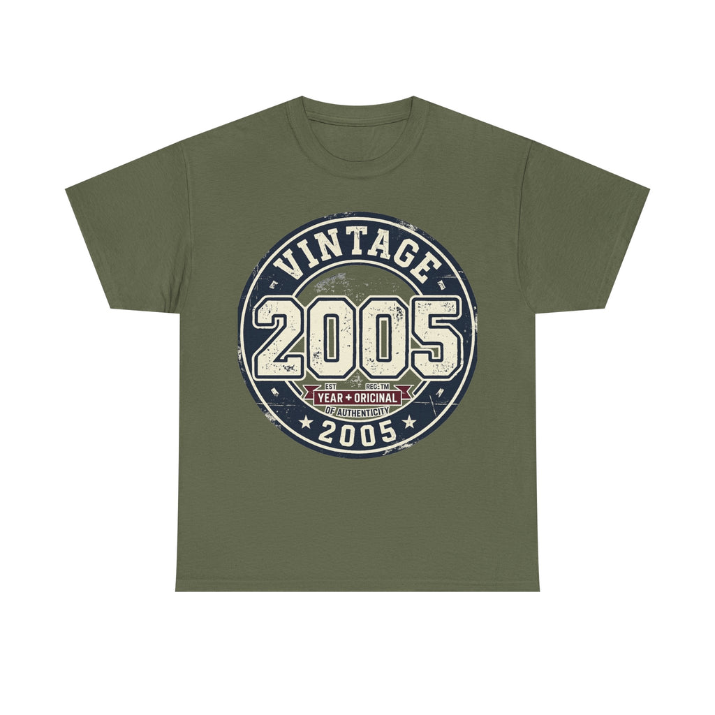 Vintage 2005 T-Shirt — Retro Birth Year Graphic Tee