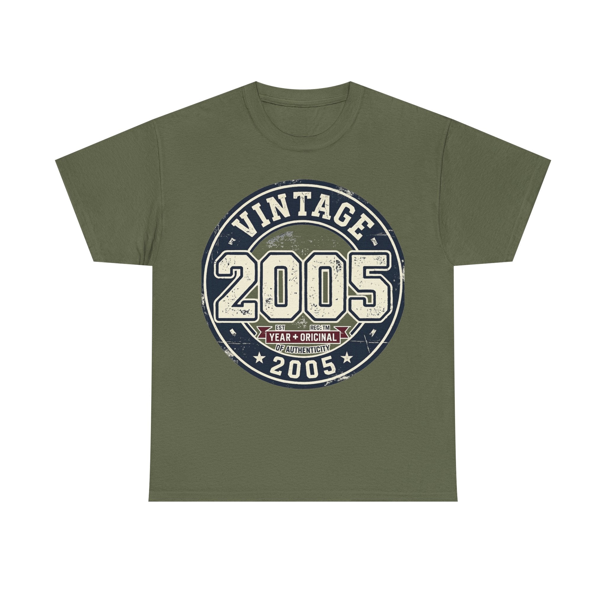 Vintage 2005 T-Shirt — Retro Birth Year Graphic Tee