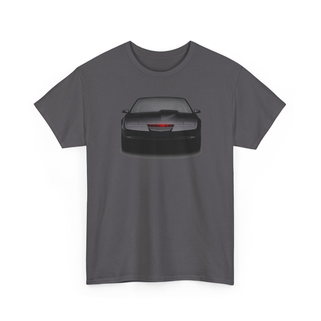 KITT-Inspired Retro Sports Car Tee — Front View Knight Rider Car Graphic Shirt