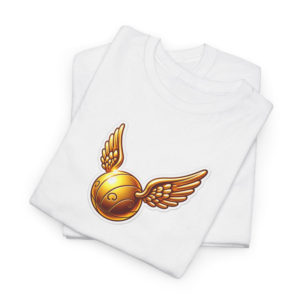 Golden Snitch Cotton T‑Shirt — Quidditch Wizarding Fan Tee