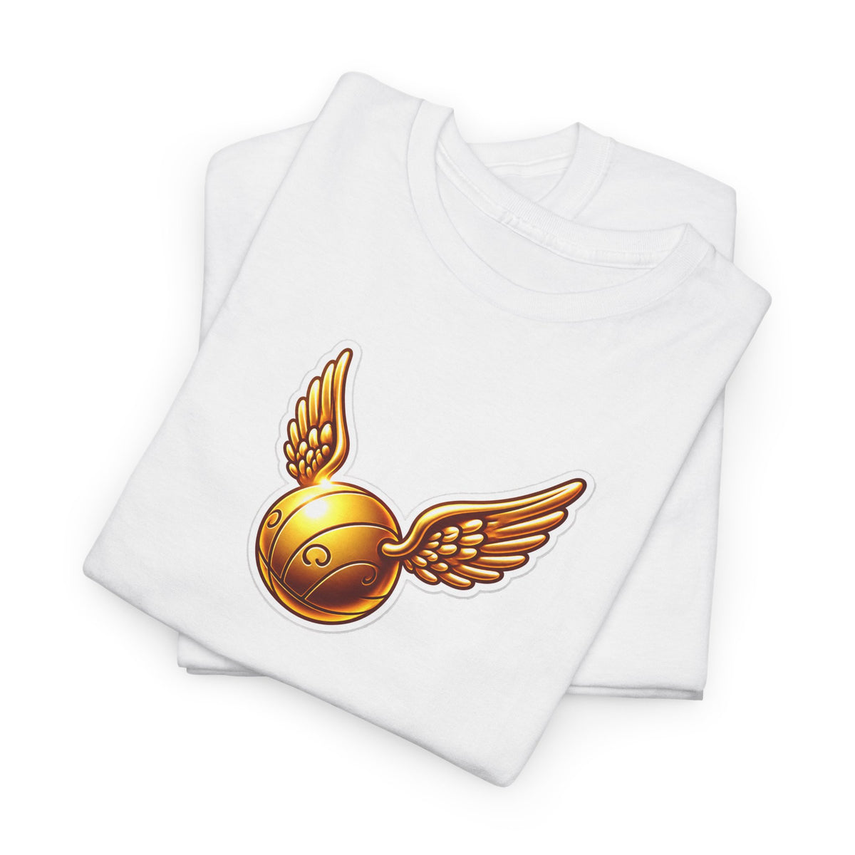 Golden Snitch Cotton T‑Shirt — Quidditch Wizarding Fan Tee