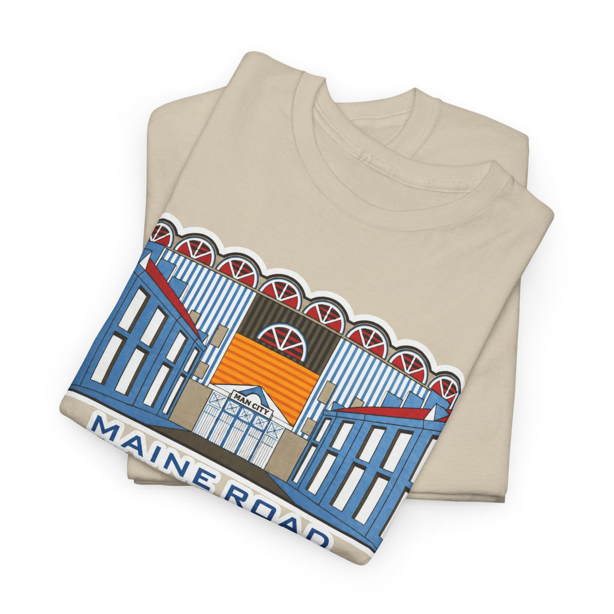 Maine Road Graphic Tee — 'Maine Road 1923–2003' Retro Stadium Cotton T‑Shirt
