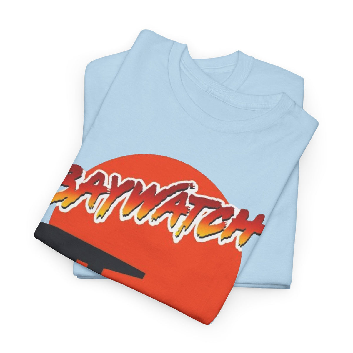 Baywatch Lifeguard Sunset Cotton T-Shirt