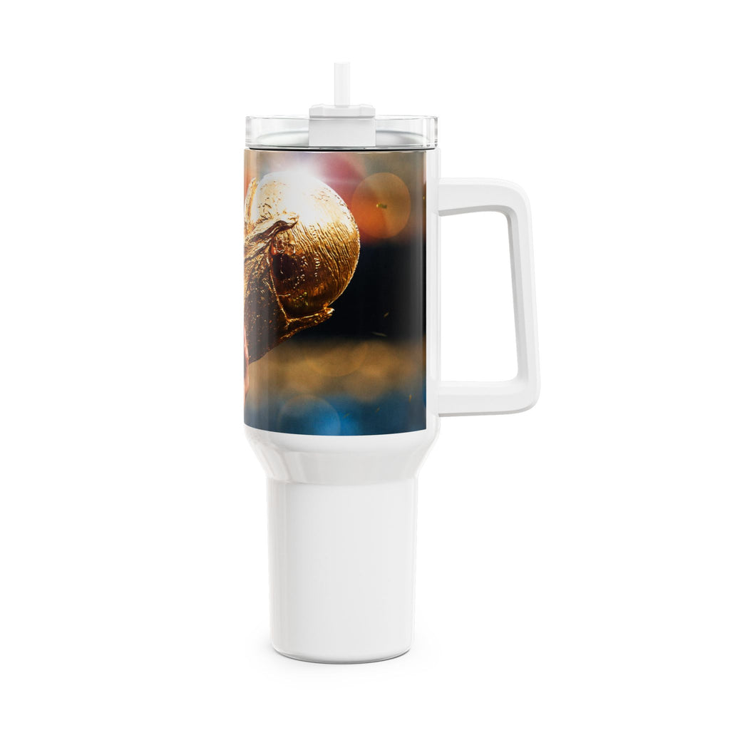 40oz World Cup Trophy Football Tumbler — Team Spirit Game Day Cup