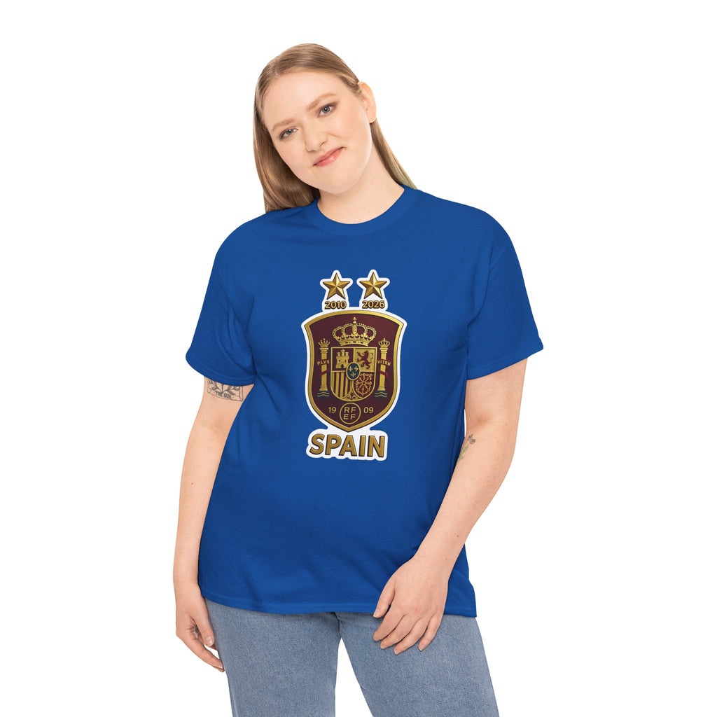 Spain Crest T-Shirt — Vintage Spanish Soccer Shield Tee