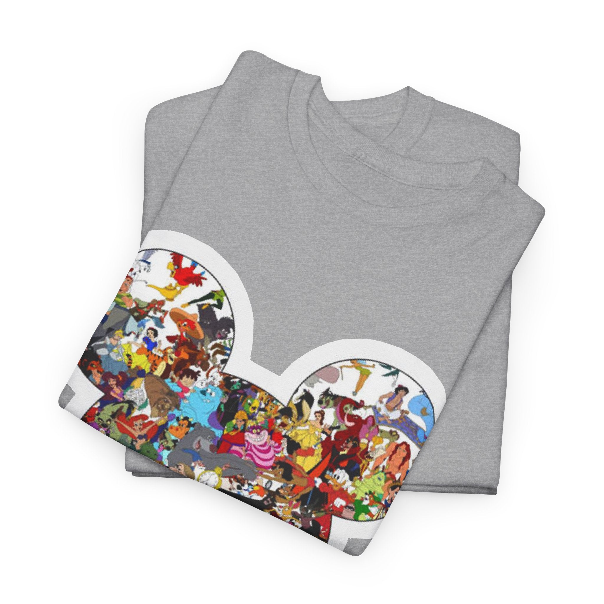 Mickey Collage T-Shirt — Vintage Disney Characters Graphic Tee