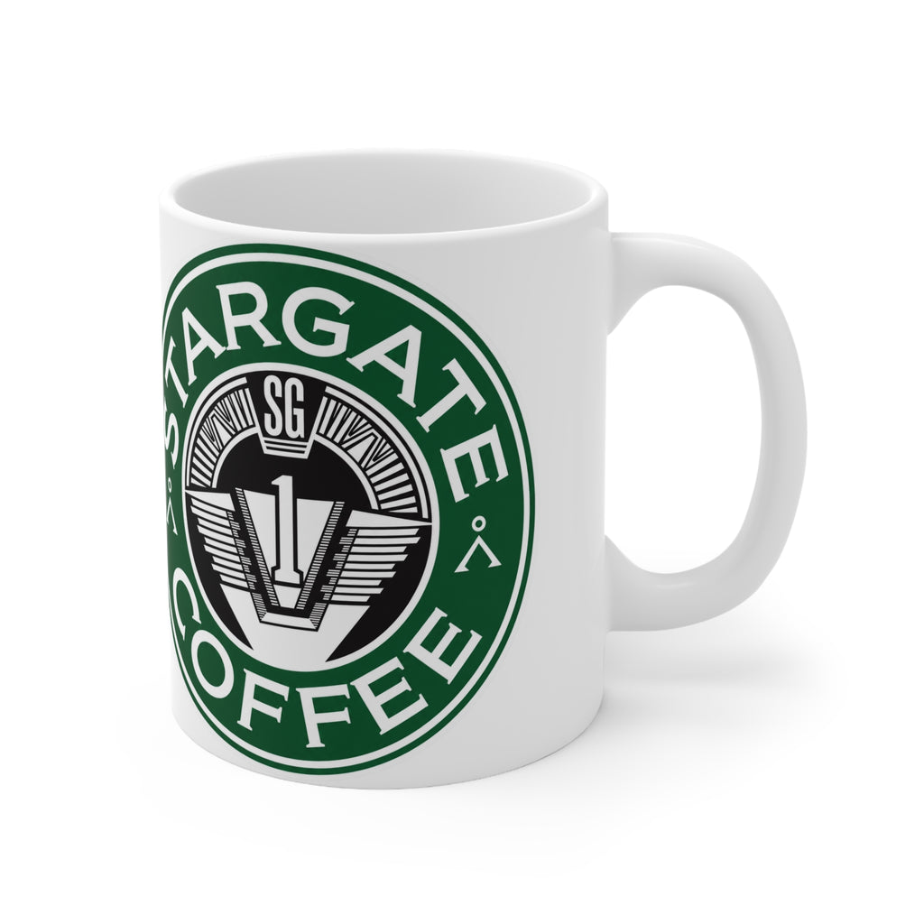 Stargate Coffee Ceramic Mug — 11oz & 15oz Branded Logo Coffee Cup