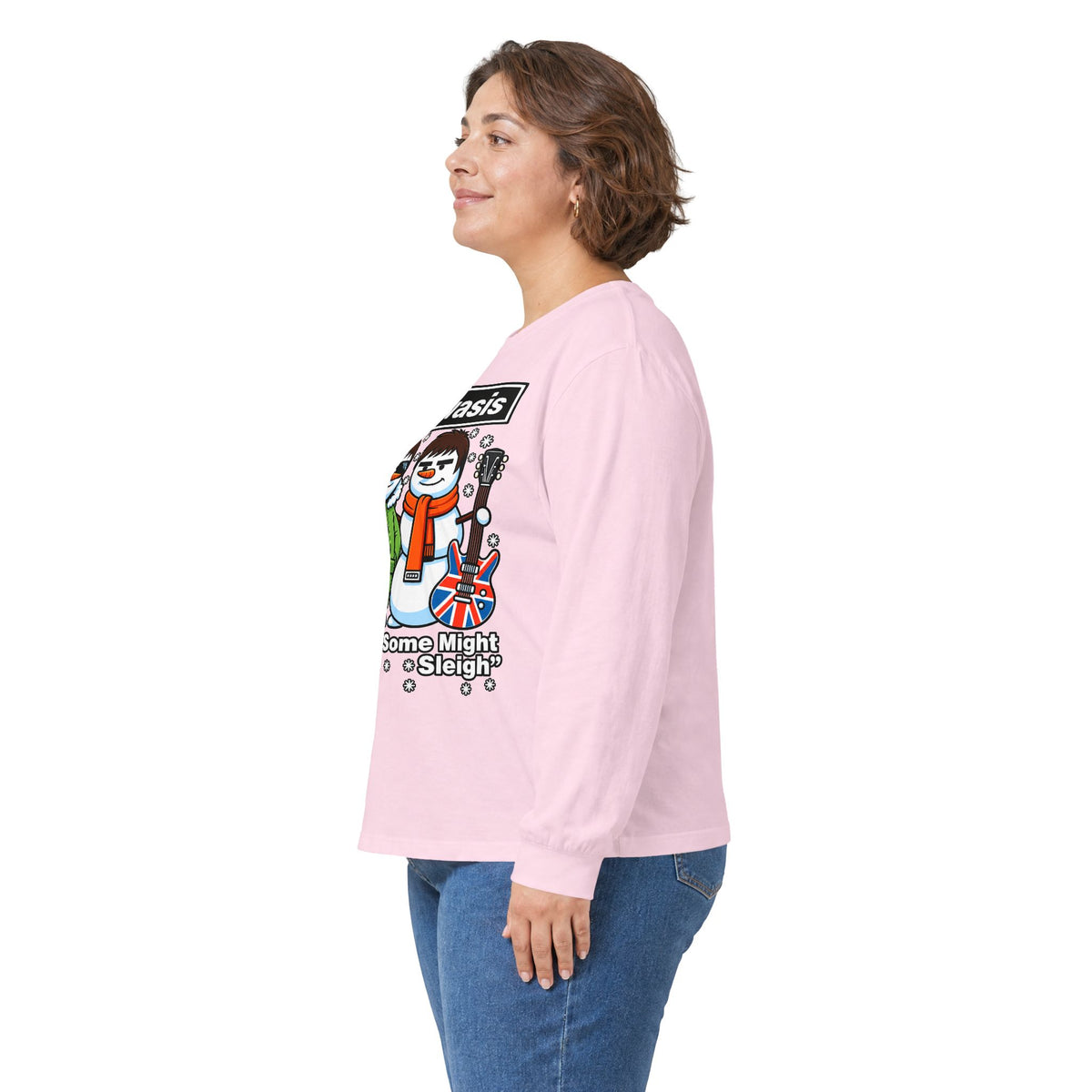 Snowasis 'Some Might O’ Sleigh' Long Sleeve #Oasis Inspired Cotton T-Shirt