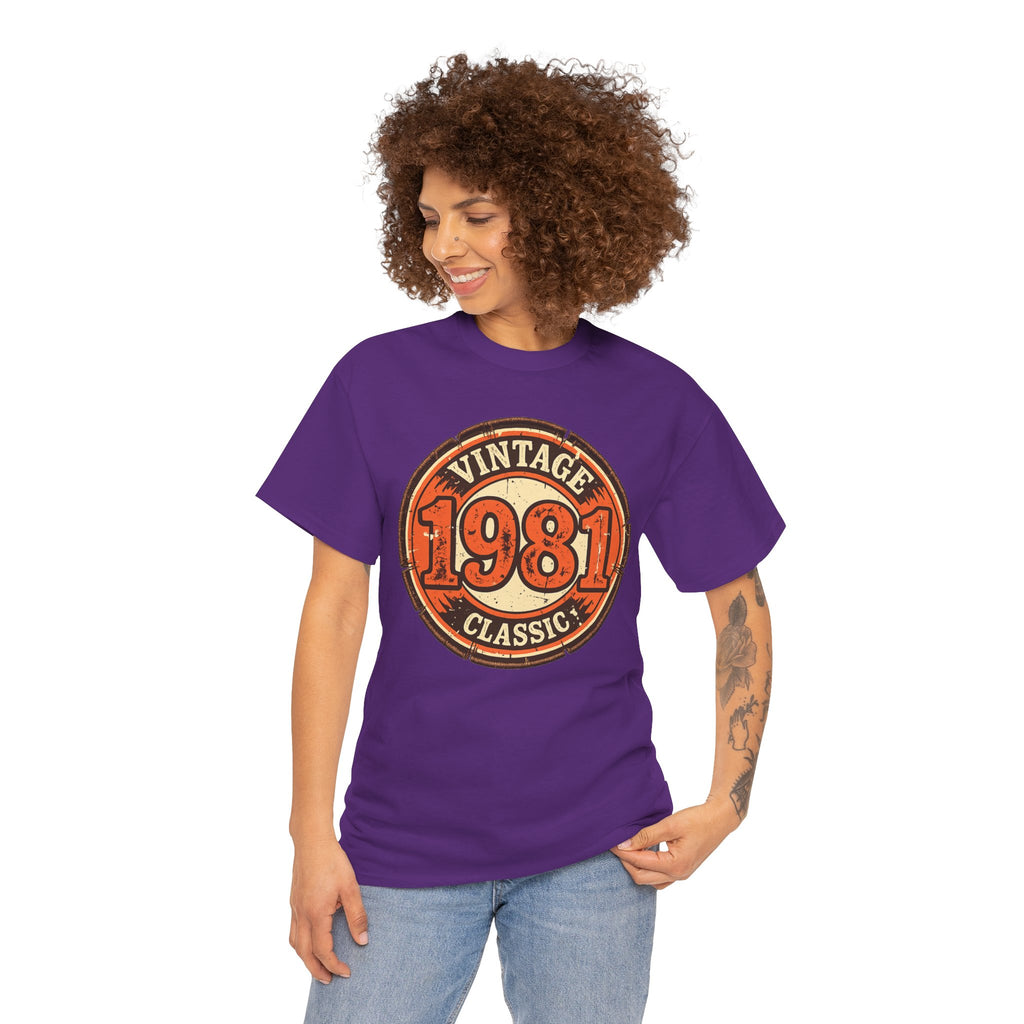 Vintage 1981 Classic T-Shirt — Retro Birthday Tee