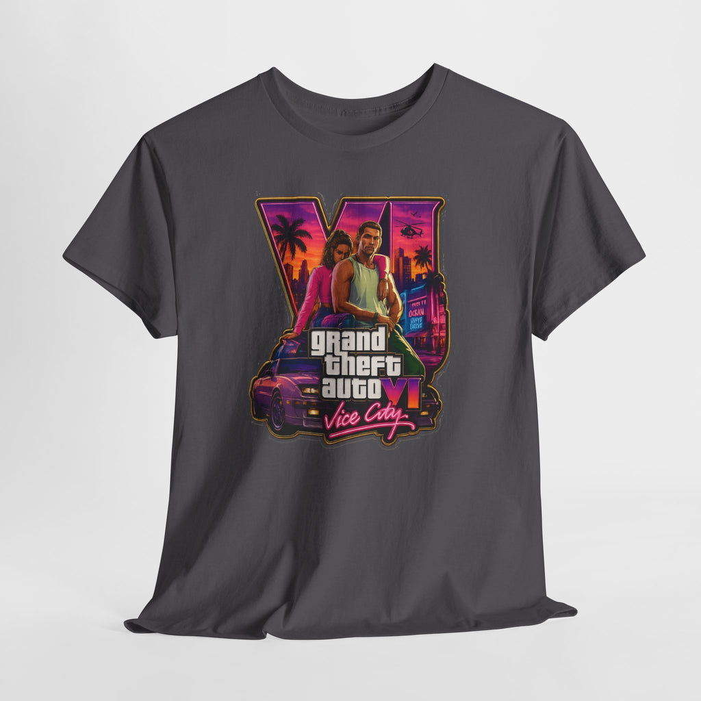 Grand Theft Auto Vice City Retro Logo Tee / Cotton T-Shirt