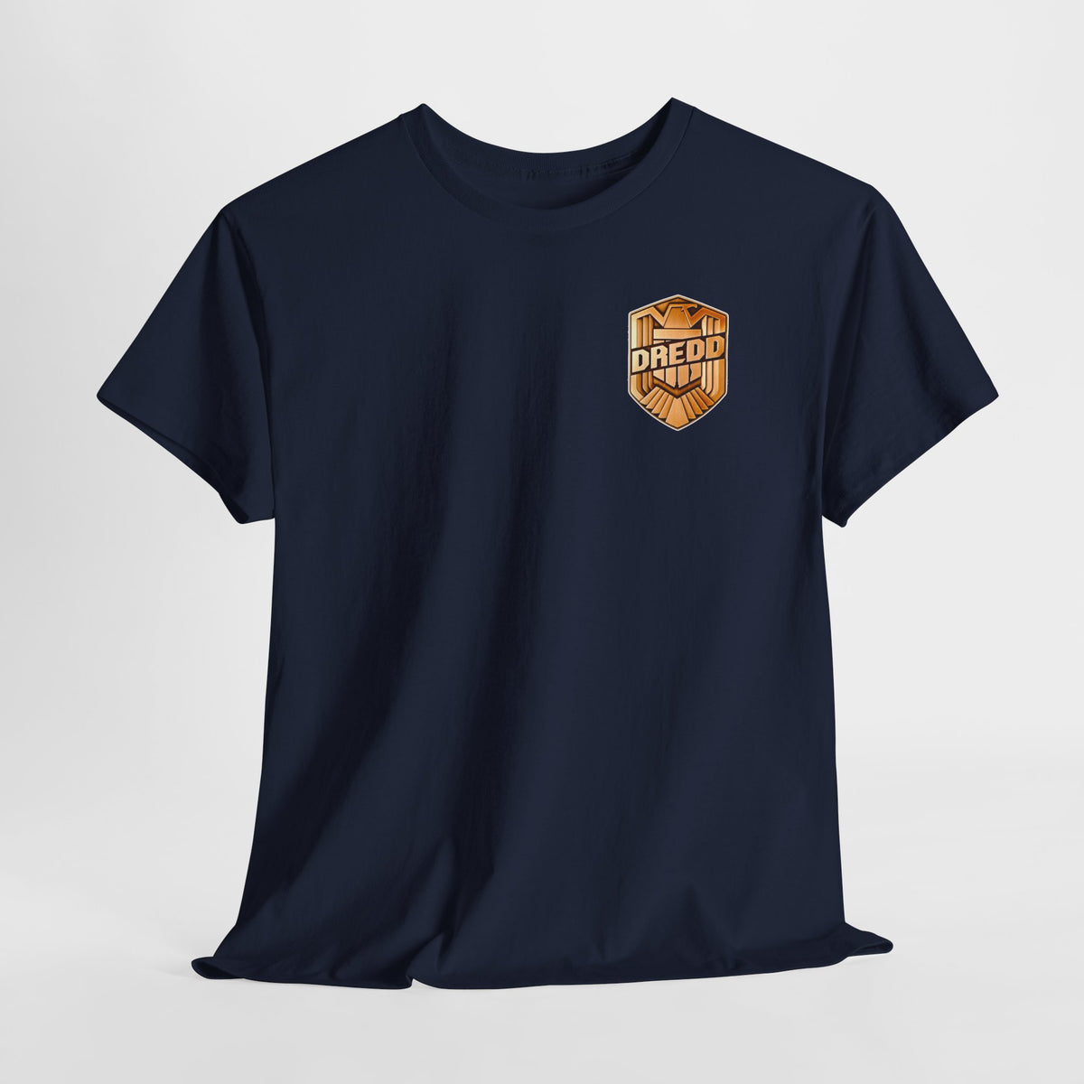 Dredd Shield Badge T-Shirt — Retro Law Enforcement Logo Tee