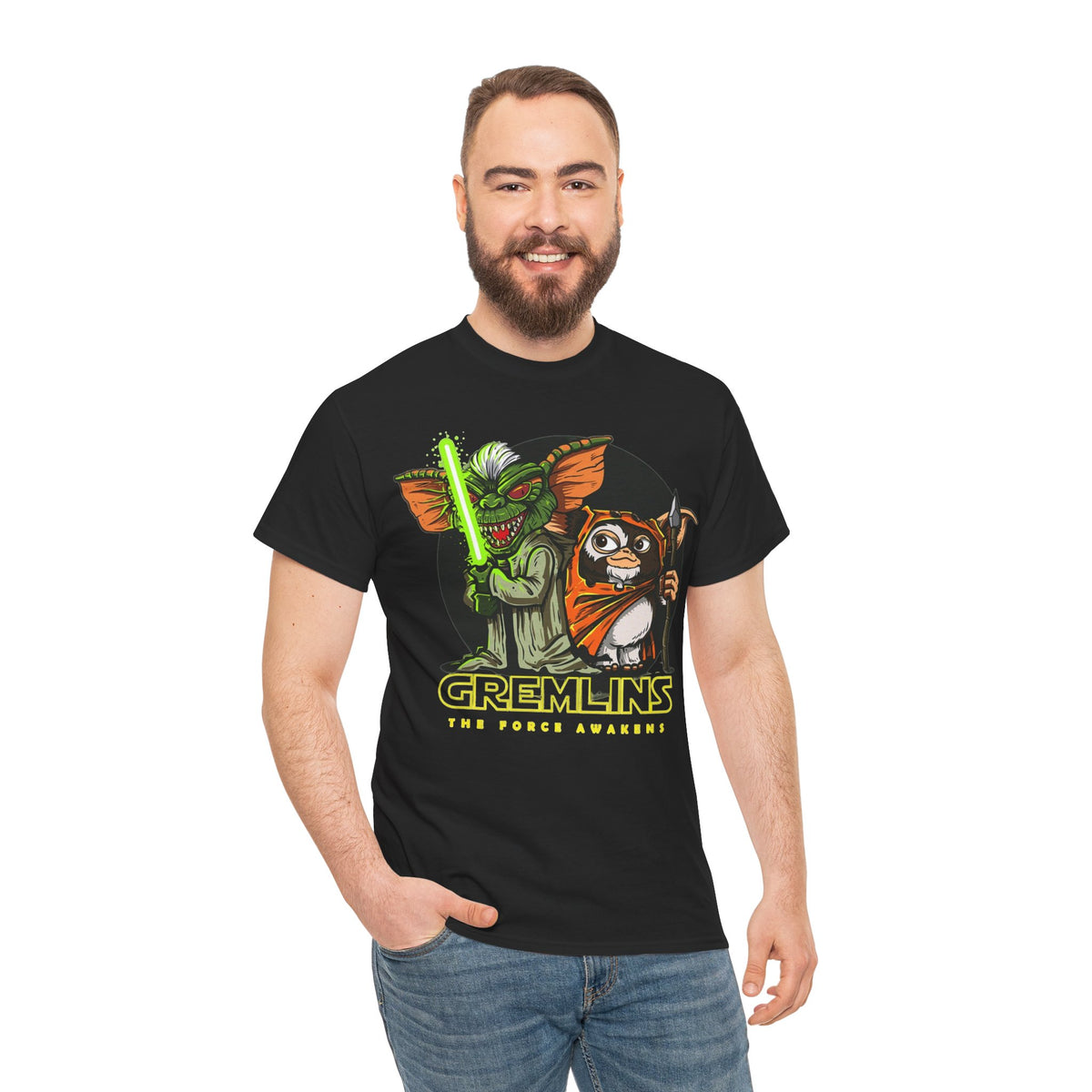 Gremlins Star Wars Parody Tee — 'The Force Awakens' Mashup T-Shirt