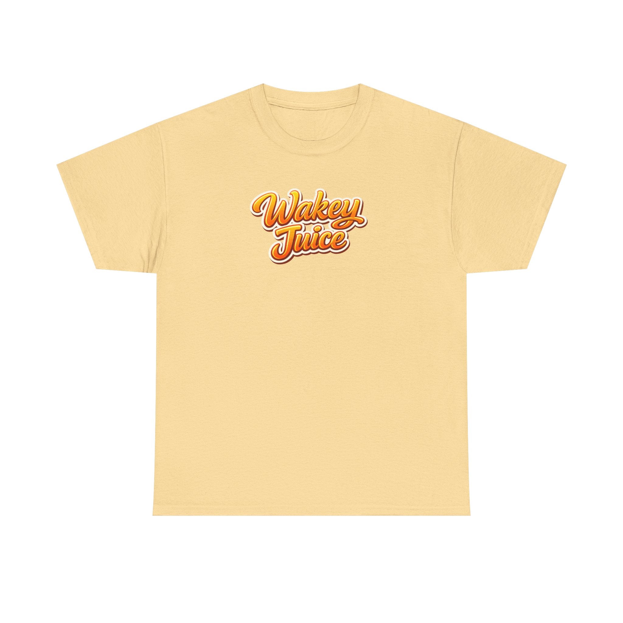 Wakey Juice T‑Shirt — Retro Orange Script Graphic Tee