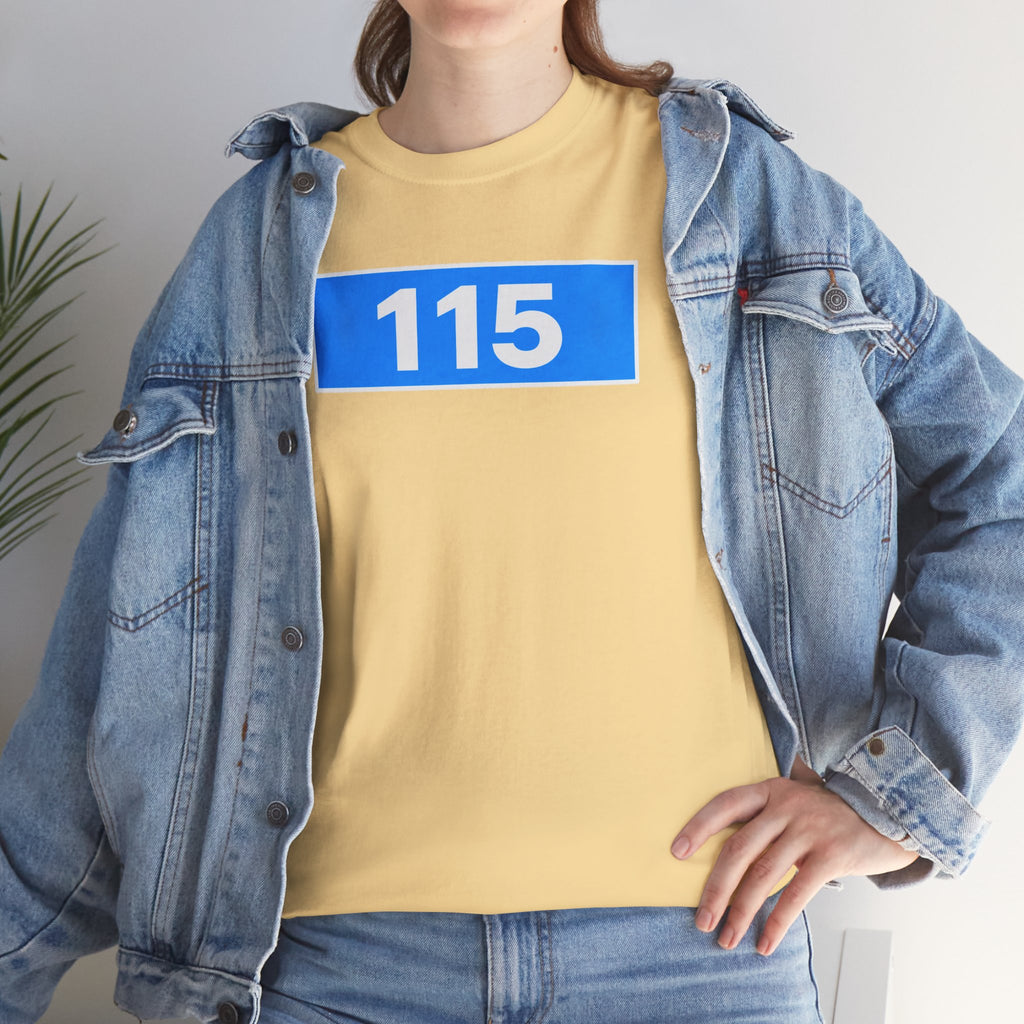 Manchester City 115 Inspired Minimalist Graphic Cotton T-Shirt