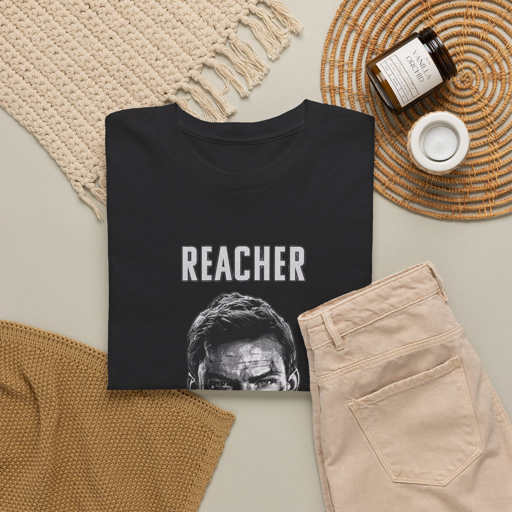 Reacher Graphic Tee — Gritty Portrait T-Shirt for Fans