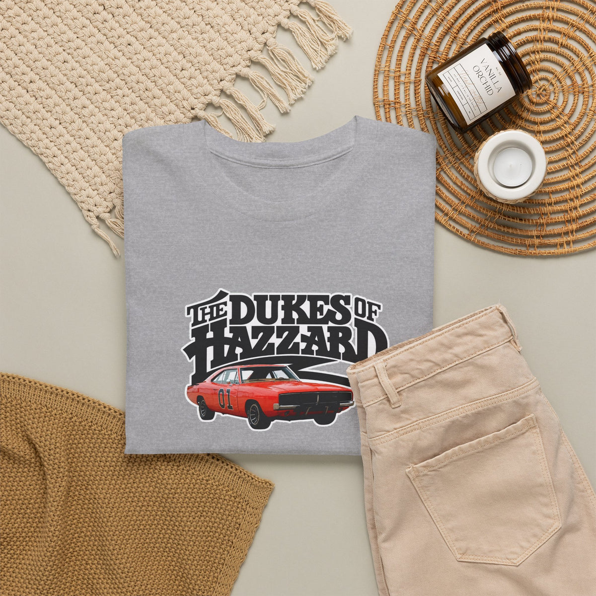 Dukes of Hazzard Charger Graphic Tee — Classic Retro TV Car Shirt
