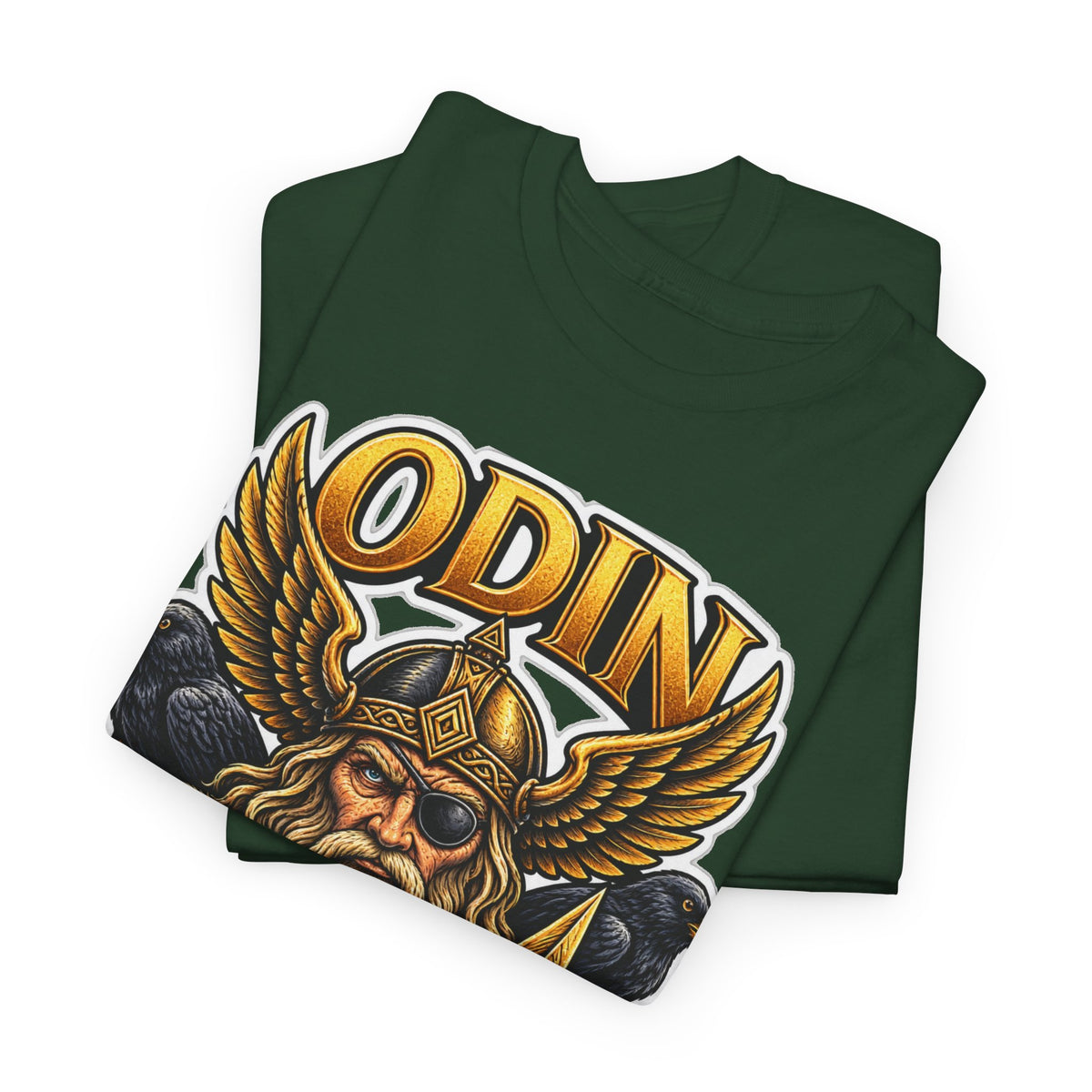 Odin Viking Cotton T-Shirt — Norse God Graphic Tee