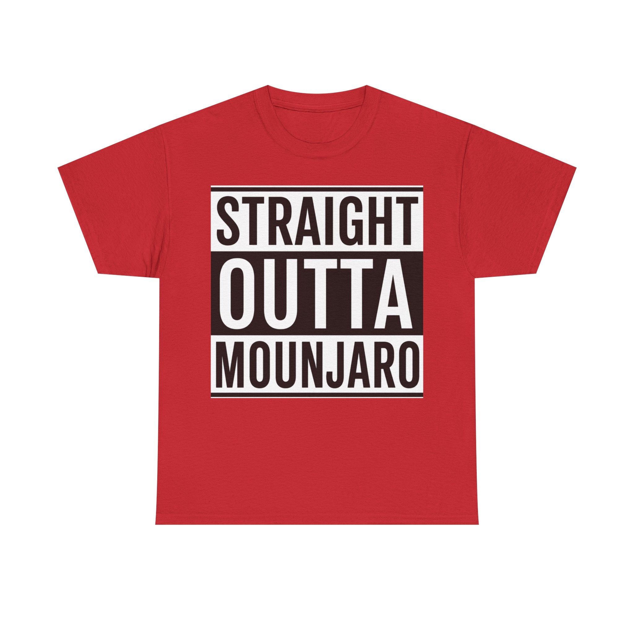 T-Shirt — "Straight Outta Mounjaro" Bold Typography Tee