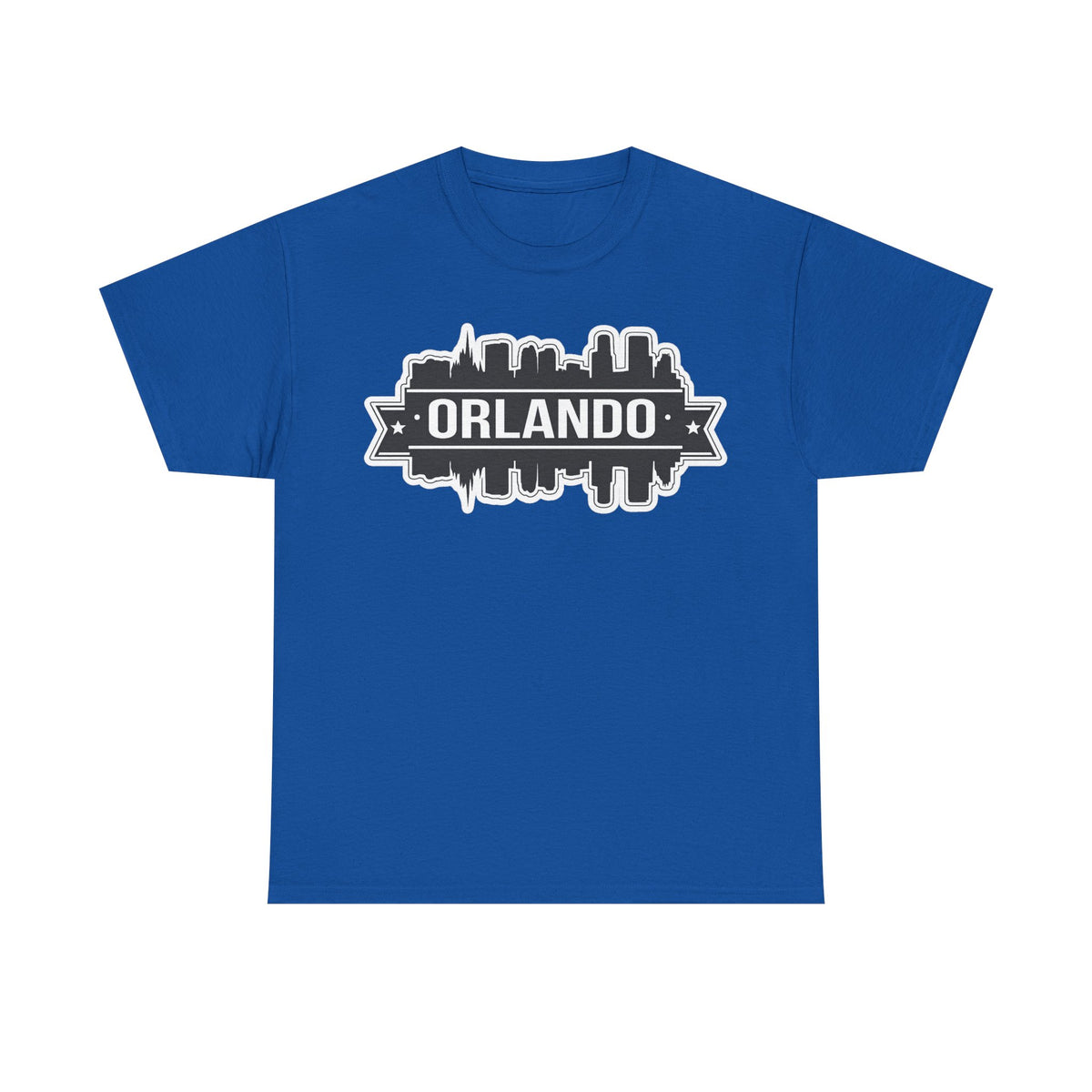 Orlando Skyline T-Shirt — Retro Badge Cityscape Tee