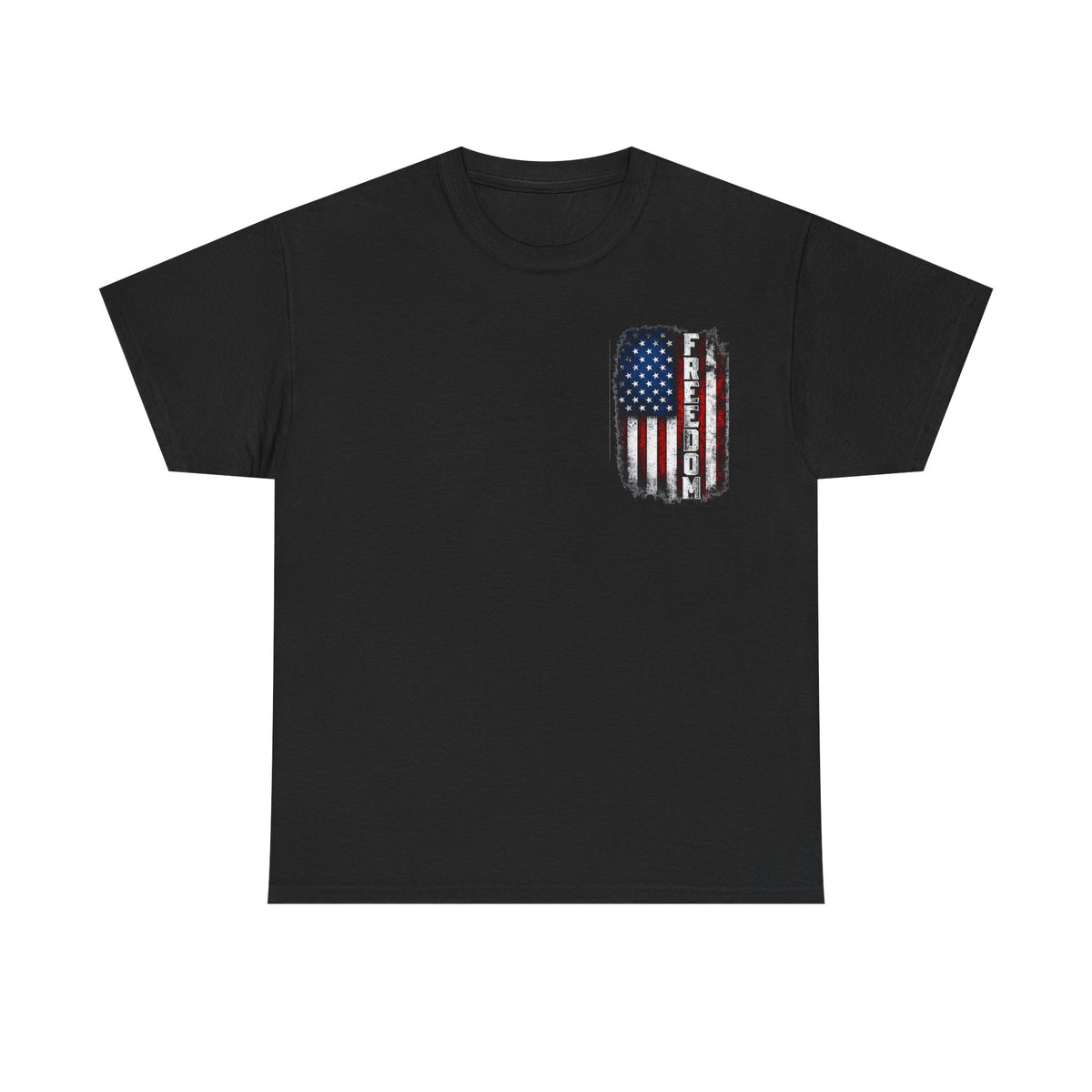 Freedom American Flag T-Shirt — Distressed USA Patriotic Tee