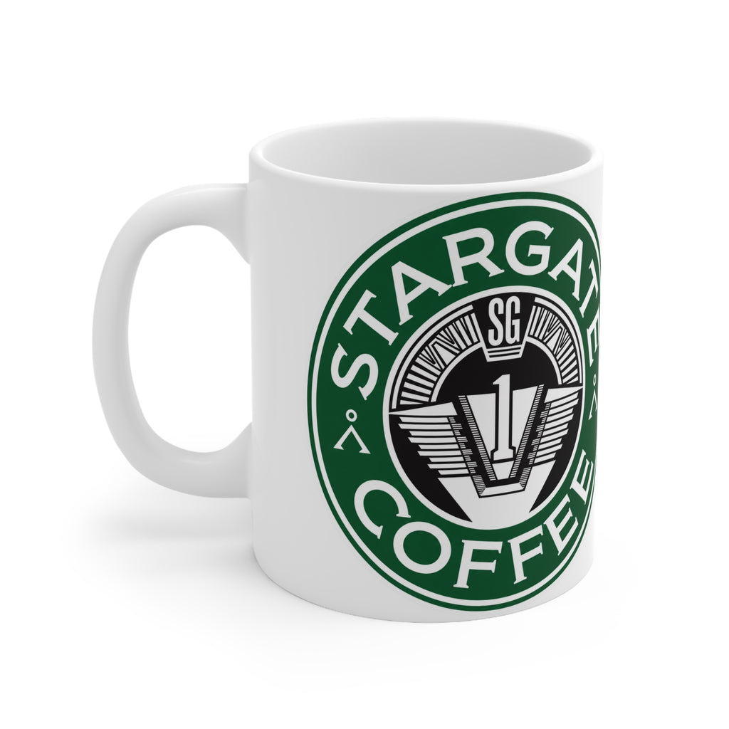 Stargate Coffee Ceramic Mug — 11oz & 15oz Branded Logo Coffee Cup