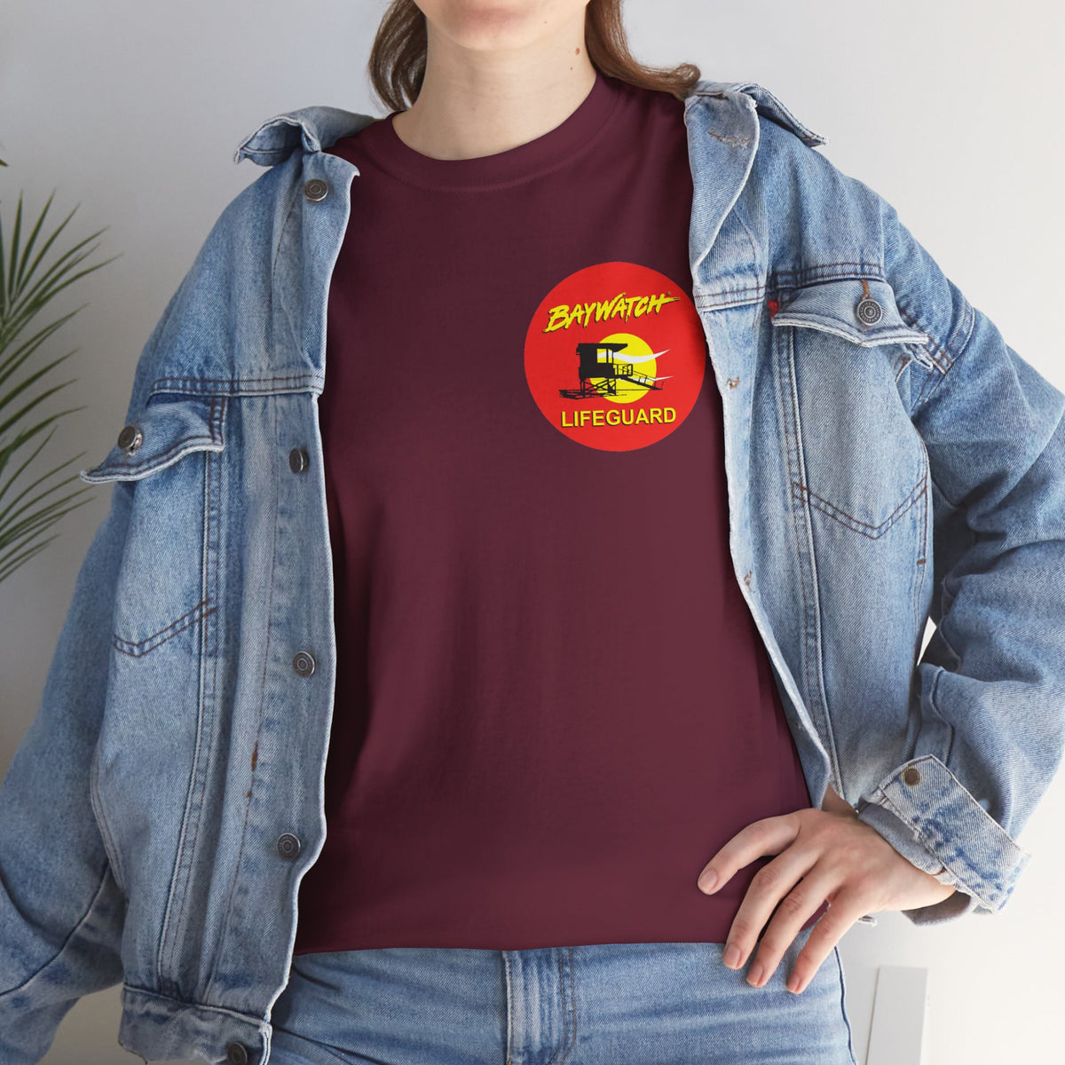Baywatch Lifeguard Graphic Cotton T-Shirt