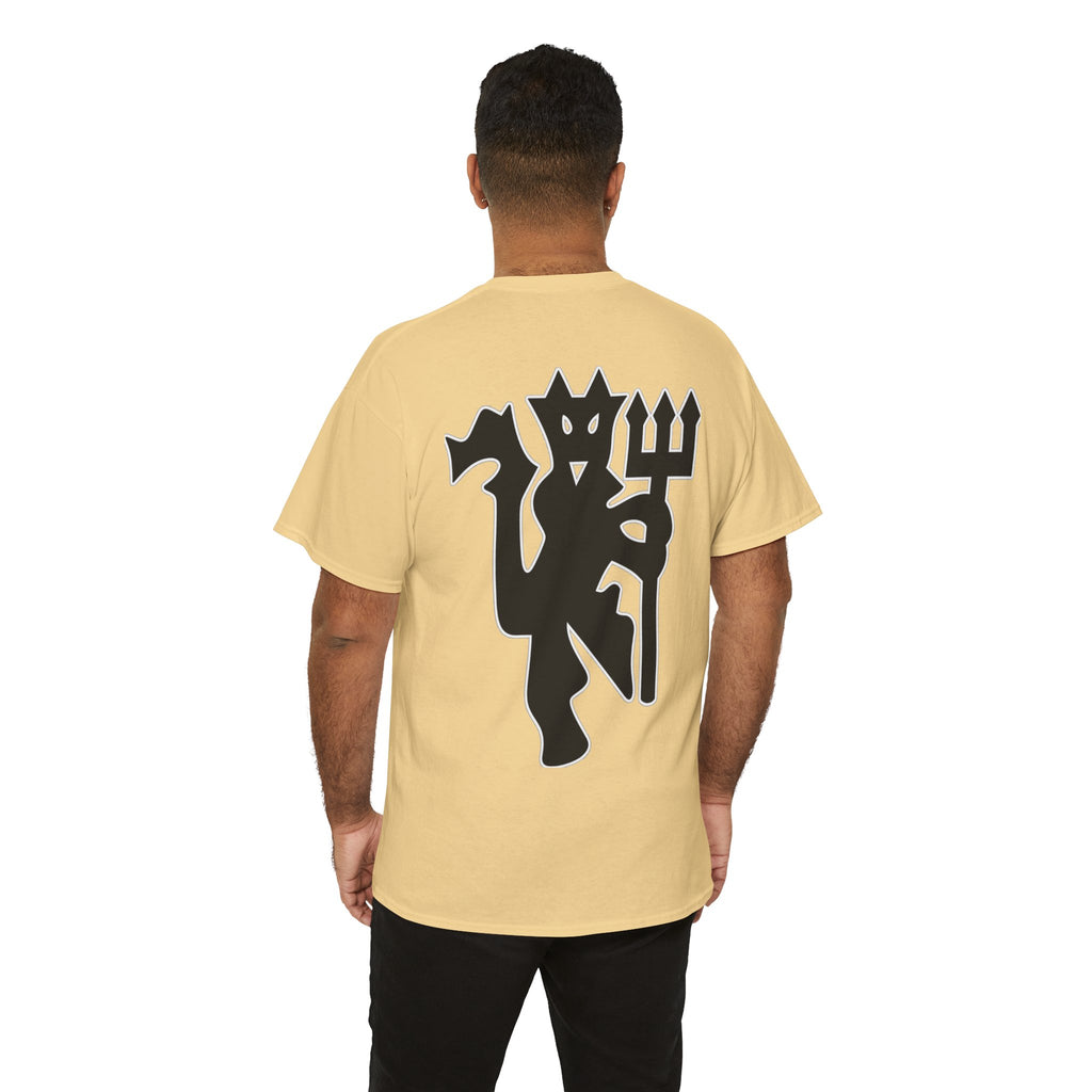 Manchester United Devil Cotton T-Shirt – Retro Trident Football Crest Tee