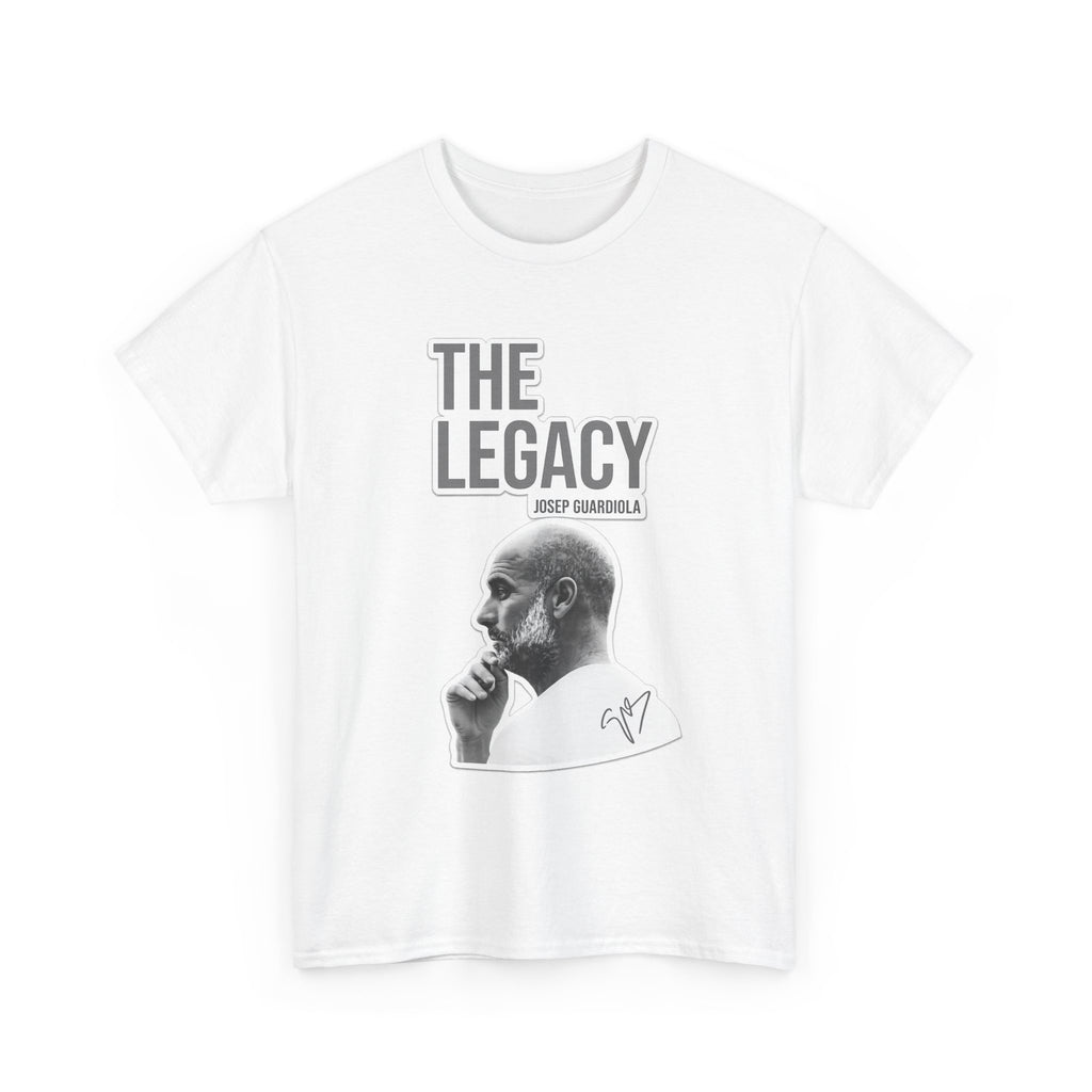 Pep Guardiola Manchester City The Legacy Tee — Inspirational Portrait Graphic T-Shirt