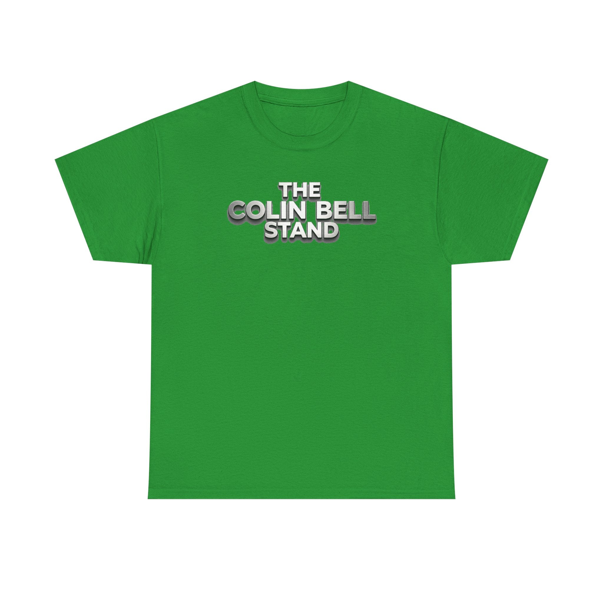 T-Shirt — “The Colin Bell Stand” Retro Chrome Text Tee