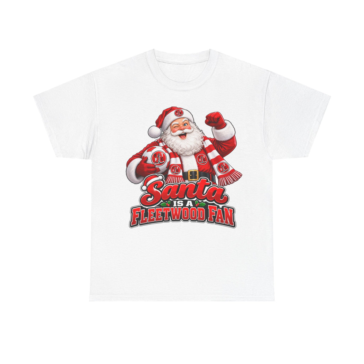 Santa Is a Fleetwood Fan Cotton T-Shirt