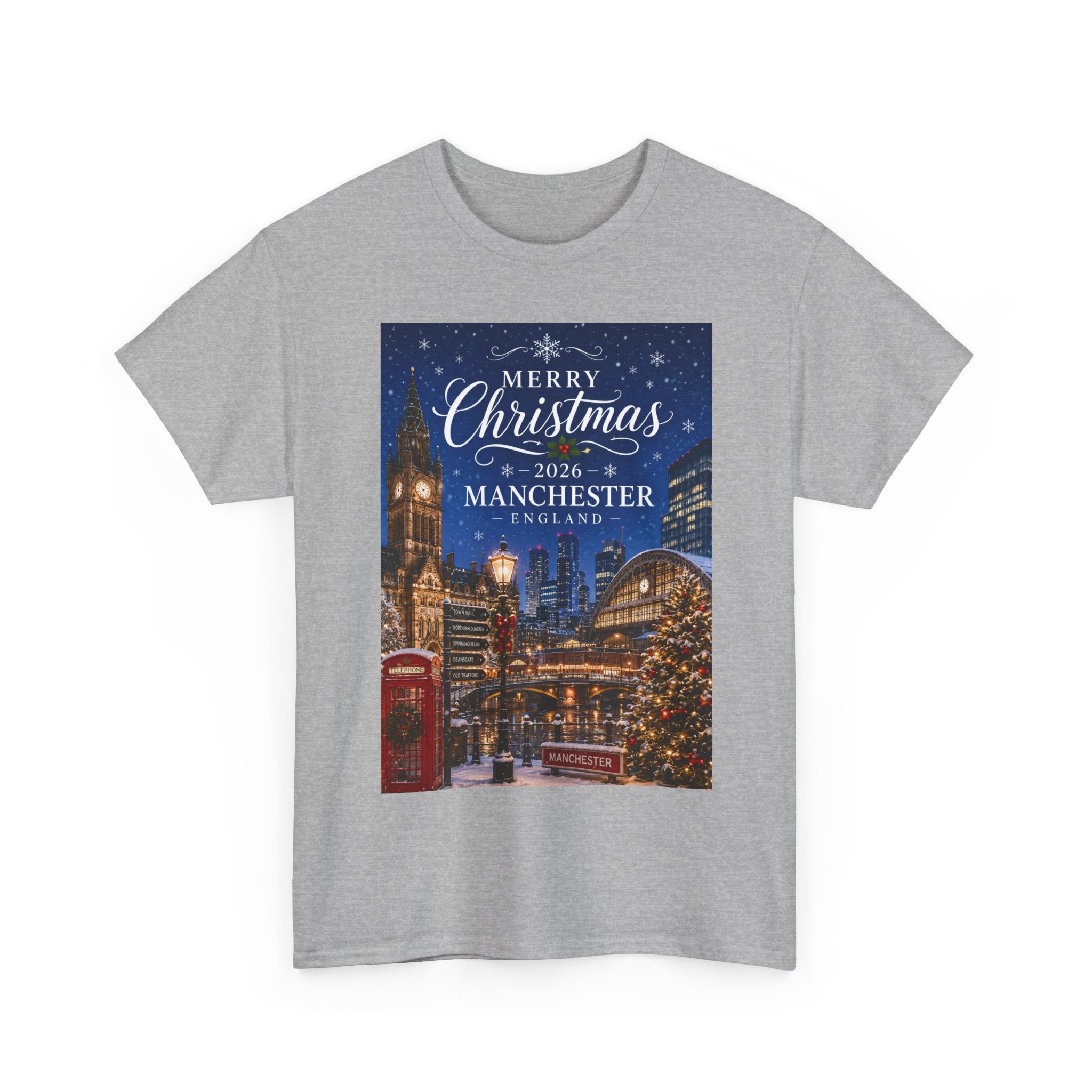 Manchester Christmas Tee — Merry Christmas 2026 Holiday T‑Shirt