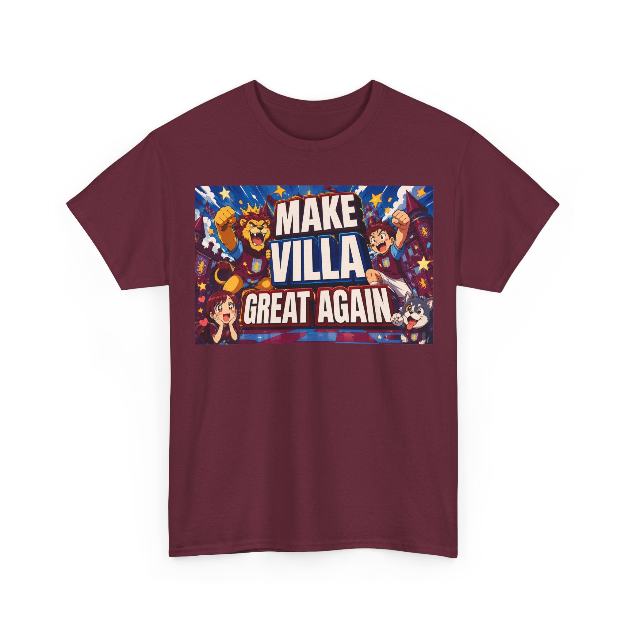Aston VIlla Make Villa Great Again T-Shirt — Funny Political Parody Tee